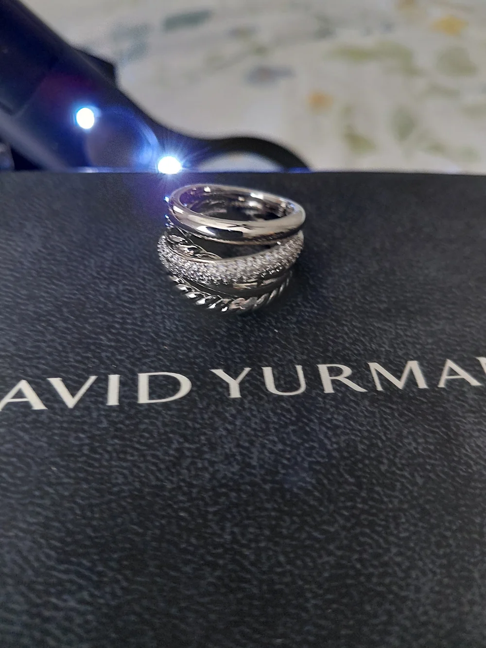 David Yurman Sterling Silver Multi-Row Stackable Ring - Silver